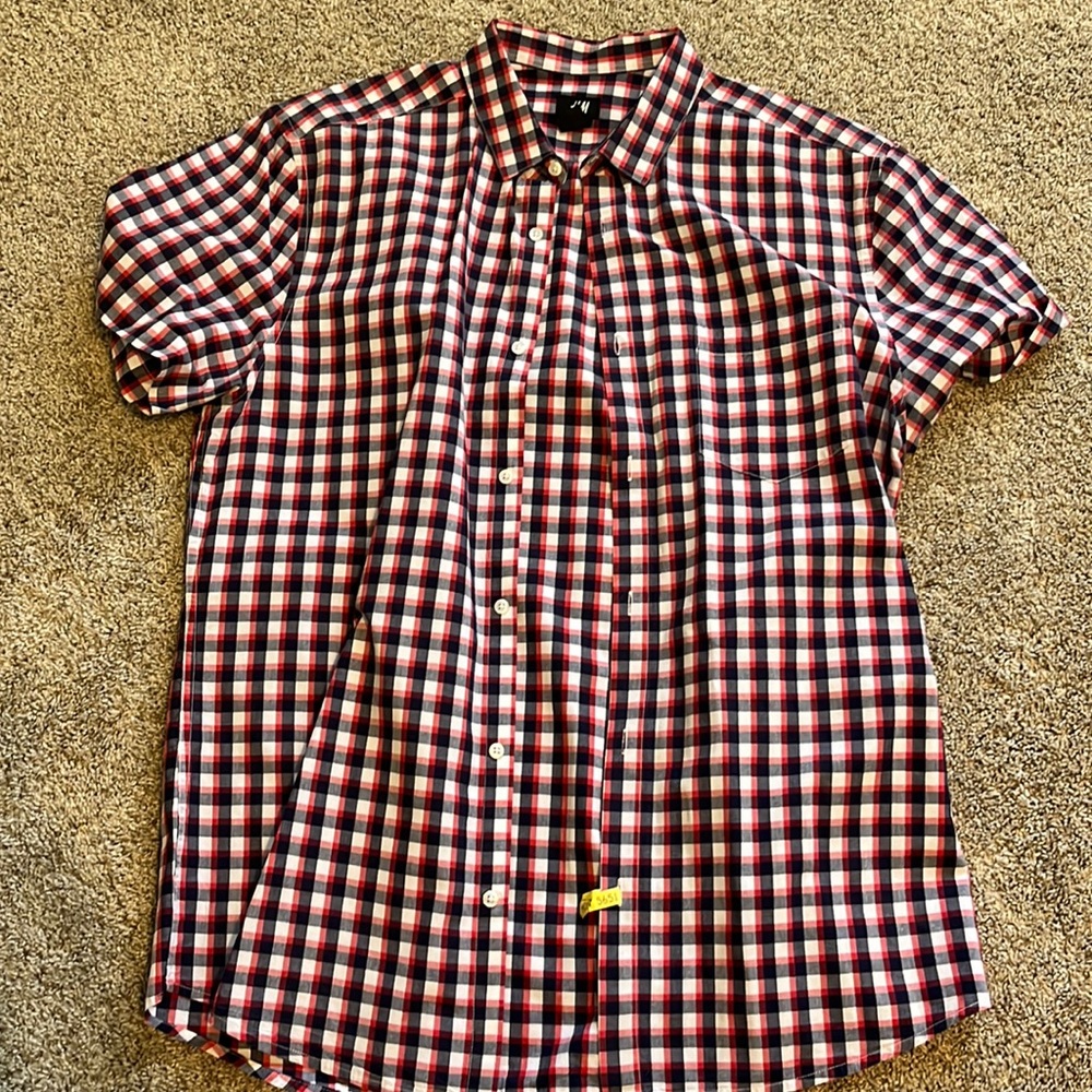 H&M plaid shirt. Large.